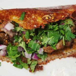 Costra de Queso con Carne